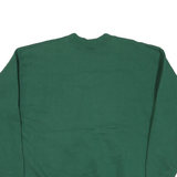 LEE Mens Green Crew Neck L Cotton Blend Applique Autumn Leaves Sweatshirt