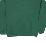 LEE Mens Green Crew Neck L Cotton Blend Applique Autumn Leaves Sweatshirt