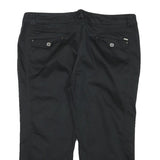 Womens Black Casual Shorts 2XL W34 Cotton Blend Comfortable Fit Zip Pockets