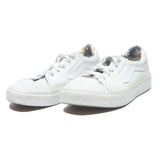 VANS Old Skool Womens Lace-Up Trainers White Canvas UK 5.5 Floral Lining Casual