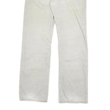 CARHARTT Mens Jeans Beige Regular Straight Denim Light W33 L34 Cotton Blend Zip