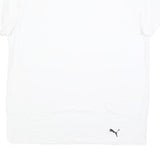 PUMA Mens White XL Classic Crew Neck Short Sleeve T-Shirt Cotton Blend Casual