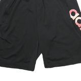 ADIDAS Mens Shorts Black M W24 Polyester Blend Sports Logo Casual Regular Fit