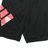 ADIDAS Mens Shorts Black M W24 Polyester Blend Sports Logo Casual Regular Fit
