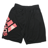ADIDAS Mens Shorts Black M W24 Polyester Blend Sports Logo Casual Regular Fit