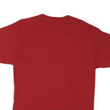 CHAMPION Mens Red Chico State Baseball Graphic T-Shirt L Short Sleeve Crew Neck
