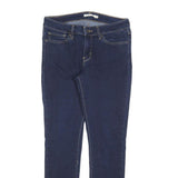 LEVI'S 711 Womens Slim Blue Denim Regular Slim Skinny W28 L30 Stretch Cotton