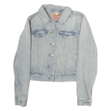 LEVI'S Womens Blue Denim Cotton Classic Jacket L Button Closure