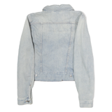 LEVI'S Womens Blue Denim Cotton Classic Jacket L Button Closure