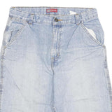 FADED GLORY Mens Denim Blue Casual Shorts L W30 Carpenter Style Cotton Blend