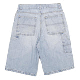 FADED GLORY Mens Denim Blue Casual Shorts L W30 Carpenter Style Cotton Blend