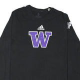 ADIDAS Mens Black & Purple Classic Long Sleeve Crew Neck W T-Shirt M
