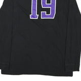 ADIDAS Mens Black & Purple Classic Long Sleeve Crew Neck W T-Shirt M