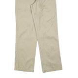 DICKIES Mens Cotton Blend Beige Regular Fit Straight Leg Trousers W32 L32