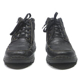 RIEKER Mens Lace-Up Ankle Boots Black Leather UK 9.5 Casual Comfort Winter