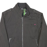 BILLABONG Mens Grey Zip Jacket L Polyester Blend Casual Outerwear