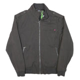 BILLABONG Mens Grey Zip Jacket L Polyester Blend Casual Outerwear