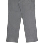 CARHARTT Mens Relaxed Grey Cotton Blend Trousers W38 L34 Workwear Utility Zip