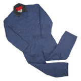 WALLS Mens Blue Cotton Blend Dungarees Regular Fit XL W44 L30 Workwear Zip
