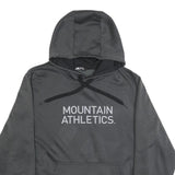 THE NORTH FACE Mens Grey Pullover Hoodie L Mountain Athletics Logo Sweatshirt