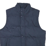 ST JOHNS BAY Mens Navy Blue Puffer Jacket L Polyester Blend Zip Sleeveless