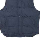 ST JOHNS BAY Mens Navy Blue Puffer Jacket L Polyester Blend Zip Sleeveless