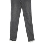 LEVI'S Line 8 Womens Jeans Grey Regular Skinny Denim Raw W29 L32 Classic Fit