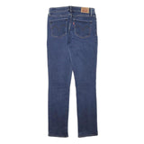 LEVI'S Womens Slim Blue Denim Jeans W27 L30 Zip Closure Stretch Cotton Blend