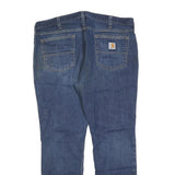 CARHARTT Mens Relaxed Straight Denim Blue W38 L30 Casual Workwear Zip Jeans