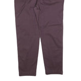 LEVI'S Mens Cotton Blend Brown Regular Straight Trousers W38 L30 Classic Zip