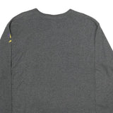 MAJESTIC Mens Grey Vikings Football Long Sleeve Crew Neck Cotton T-Shirt 2XL