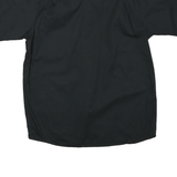 WRANGLER Mens Black Cotton Blend Short Sleeve Shirt L Casual Utility Workwear