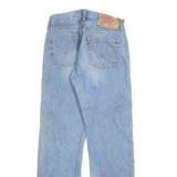 LEVI'S 501 Mens Jeans Blue Regular Straight Denim Medium W26 L29 Button Closure