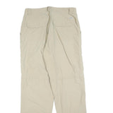 CAMEL Womens Beige Regular Fit Zip Closure Trousers W32 L34 Casual Lightweight