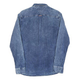 HILFIGER DENIM Mens Blue Denim Shirt M Cotton Casual Button Down Pockets