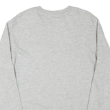 CHAMPION Mens Grey Cotton Blend Crew Neck M Logo Sweatshirt Lightweight Casual