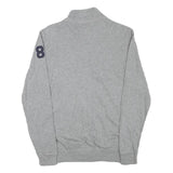 NAPAPIJRI Mens Grey Zip Jacket XXS Cotton Blend Casual Logo National Parks