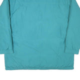 Mens Teal Zip Up Jacket XL Polyester Blend Plain Pocketed Casual Outerwear