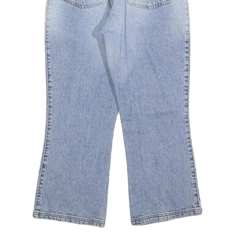 VILA Girls Regular Fit Light Blue Denim Jeans W26 L26 Embroidered Floral Design