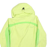 JACK WOLFSKIN Womens Yellow & Green Outdoor Jacket L Polyester Blend Zip Hooded