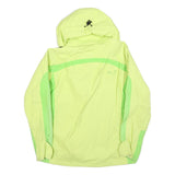JACK WOLFSKIN Womens Yellow & Green Outdoor Jacket L Polyester Blend Zip Hooded