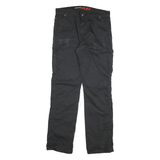 DICKIES Mens Cotton Blend Black Regular Fit Straight Leg Trousers W32 L33
