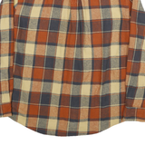 PACIFIC OUTFITTERS Mens Orange & Beige Checked Long Sleeve Shirt L Casual