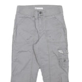 LEE Womens Shorts Grey Casual Cargo M W27 Button-Up Pockets Cotton Blend