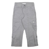 LEE Womens Shorts Grey Casual Cargo M W27 Button-Up Pockets Cotton Blend