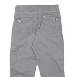 LEE Womens Shorts Grey Casual Cargo M W27 Button-Up Pockets Cotton Blend