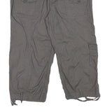 UNION BAY Womens Grey Casual Cargo Cotton Blend Shorts L W31 Pocketed
