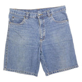 Mens Blue Denim Casual Shorts M W34 Classic Fit Cotton Blend Comfortable