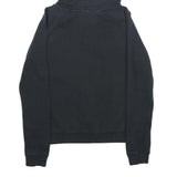 NIKE Womens Black Hoodie S Cotton Blend Pullover Hooded Sweatshirt