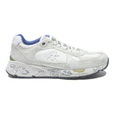 PREMIATA Leather Synthetic Mens Low Top Trainers White UK 9 Printed Sole